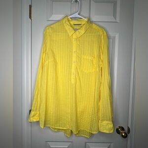 Merona Yellow casual button down shirt, XXL